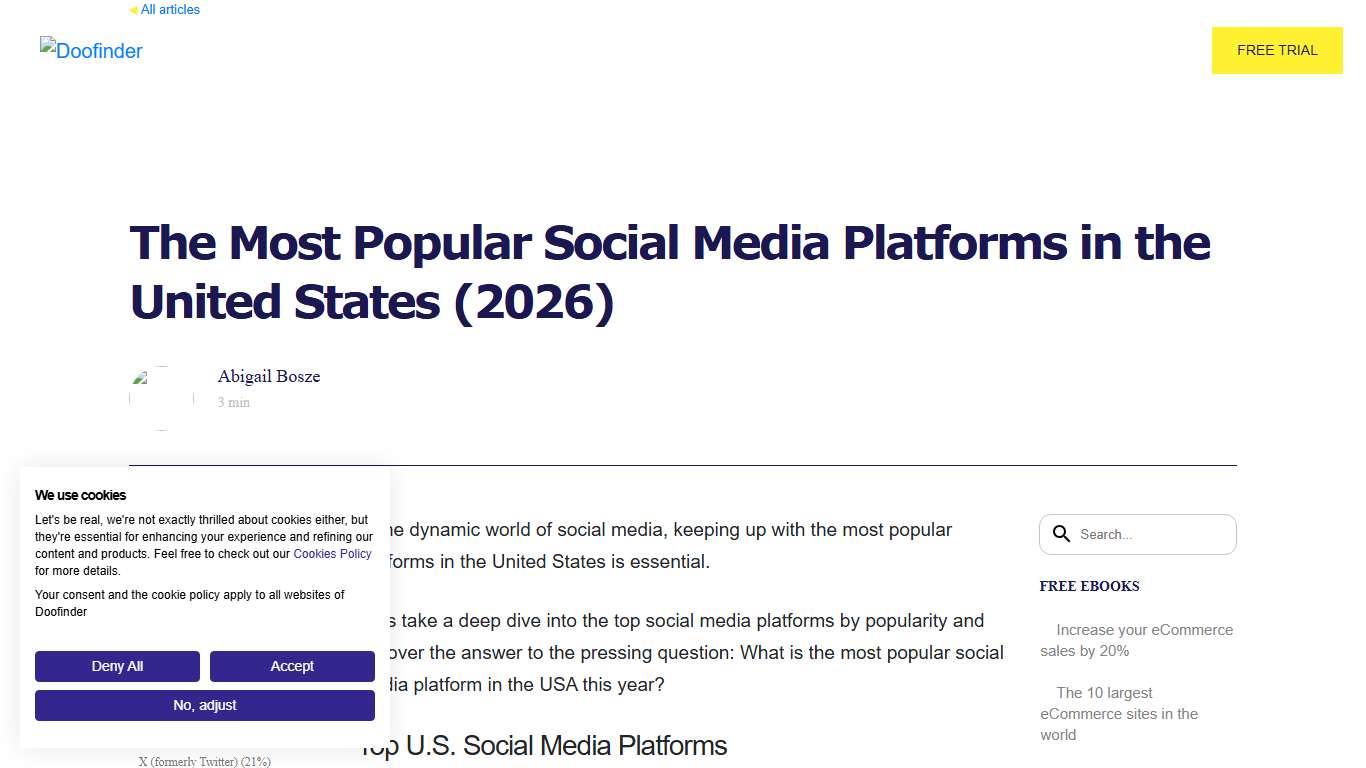 The Most Popular Social Media Platforms in the US (2026)